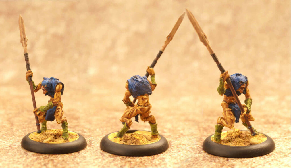 Gith minis with Dragyri figures